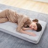 Jamdok 4Inch Cot Mattress Topper,Narrow Twin Gel Infused Memory Foam,Machine