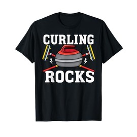Curling rocks Broom curler Winter ice Sports lover Curling T-Shirt