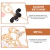 LIFKOME Keychain, Stylish, 2-piece Set, Cute, High School Student, Dancing