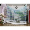 Worldria Solpyo Square Mosquito Net with Pine Scent - Single to Outdoor Sizes Blue/Extra Large