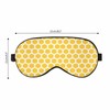 Vnwoalu Bee Honeycombs Sleep Eye Mask Yellow White Abstract Cube