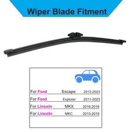 DAZOM 11 Inch Rear Windshield Wiper Blades for Ford Explorer 2011-2019, Ford Escape 2013-2019, Lincoln MKX 2015-2018, Lincoln MKC 2015-2019