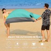 Beach Blanket Waterproof Sandproof 78''X81''/10'X9' Oversized Big Blanket