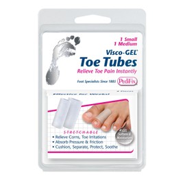 Pedifix Visco-gel All-gel Toe/finger Tubes - Mixed, 2-Count (Pack of 2)