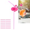 100Pcs Flamingo Drinking Straws Cute Pattern Environmentally Friendly Bendable Cocktail