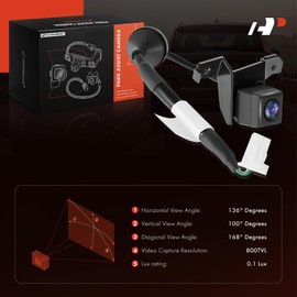 A-Premium Park Assist Camera Rear View Backup Reverse Camera Compatible with Select Toyota Models - 2009 2010 2011 Camry - Replace# 86790-33060