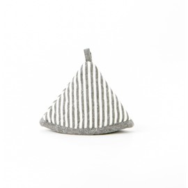 Sancarlos Set of 2 Brown and White 100% Cotton Heat Resistant Pot Holders