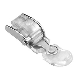 ZIGZAGSTORM 507836 Narrow Snap On Plastic Zipper Presser Foot for Singer Sewing Machine - 507836