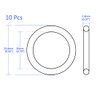 M METERXITY Nitrile Rubber O-Rings - Seals Apply Sanitary Systems