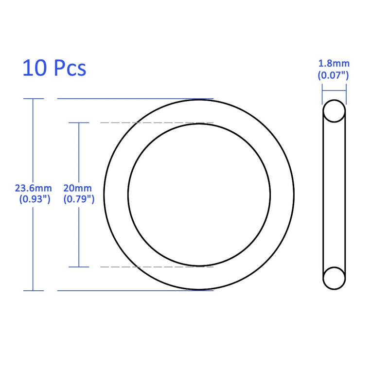 M METERXITY Nitrile Rubber O-Rings - Seals Apply Sanitary Systems