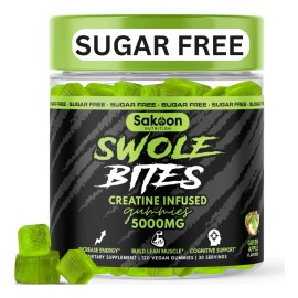 Gomitas Creatina Monohidratada Sakoon Nutrition Manzana Verde x120 