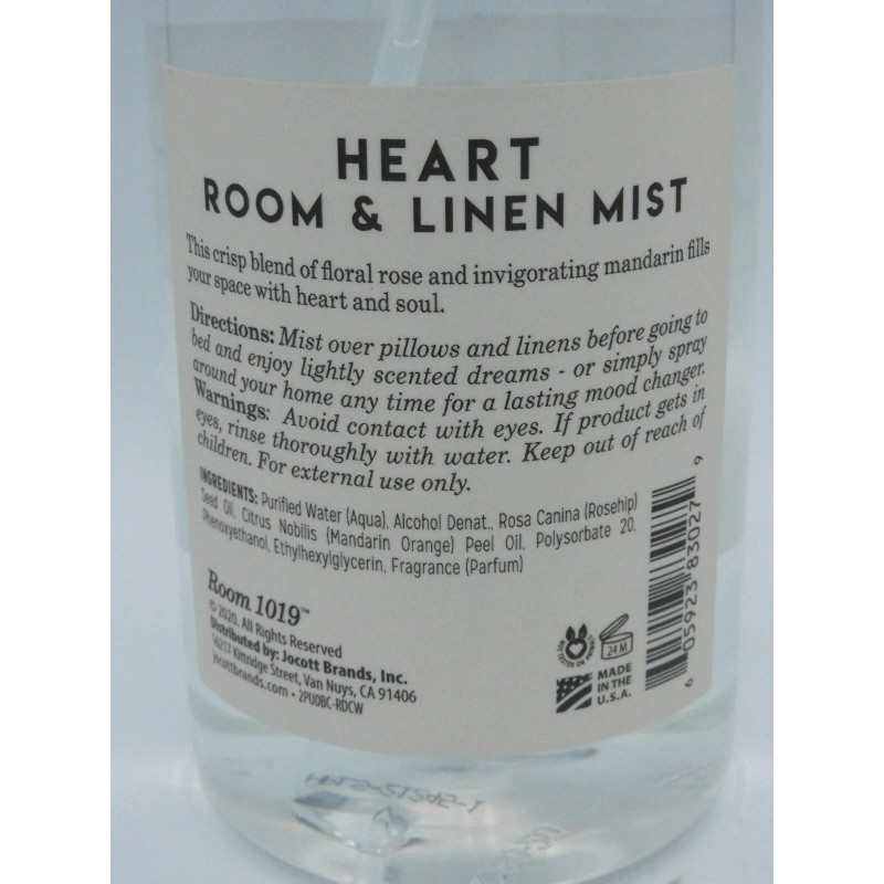 Room 1019 Heart Rose & Mandarin Room And Linen Mist