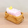 Wood Chip & ratanmikkusu Woven Inner Lining with Carry Cosmetic