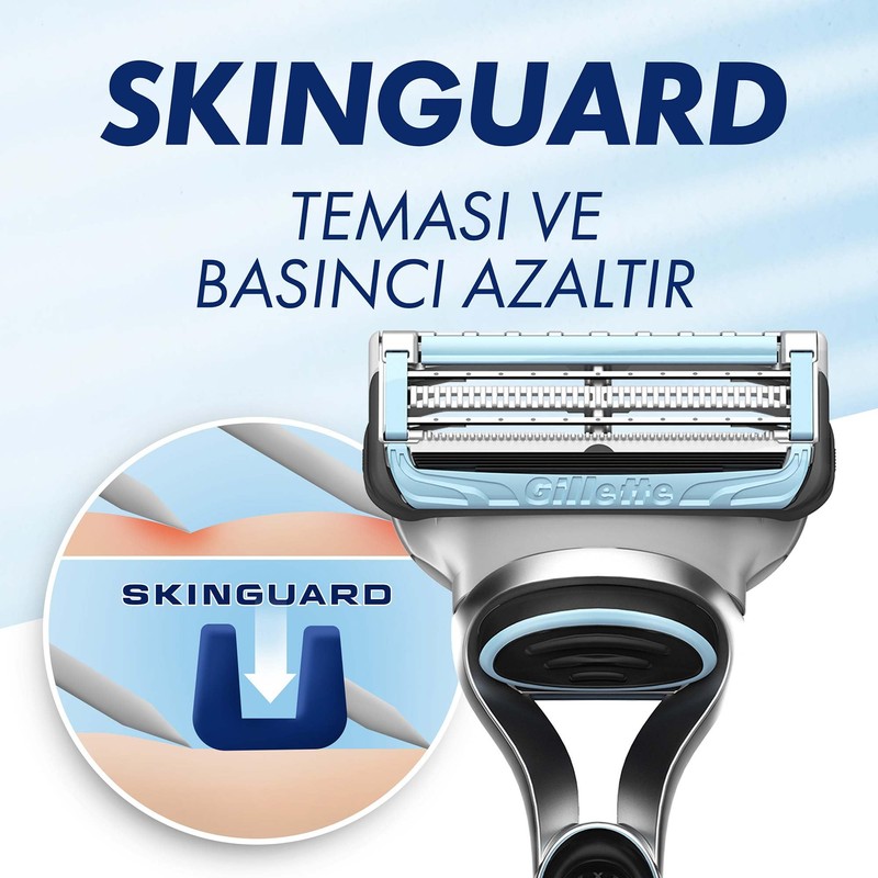 Gillette Skinguard Sensitive Yedek Tıraş Bıçağı 4 Adet