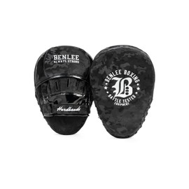 Benlee Hand Pads Made of Faux Leather (1 Pair) Hardhands Black/Silver, One Size