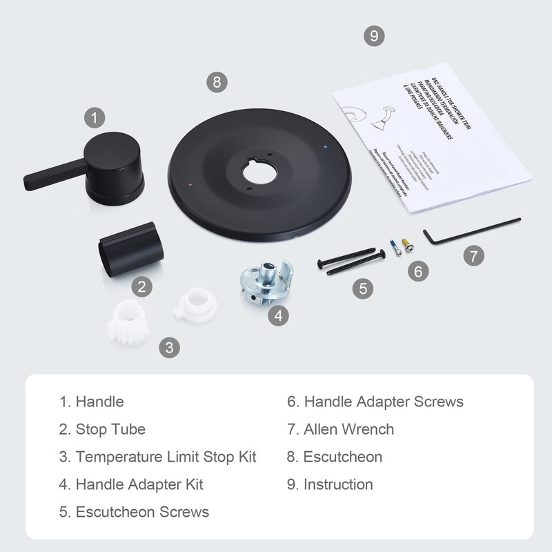 Shower and Tub Trim Kit, Compatible with Moen Posi-Temp Valve,