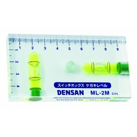 デンサン スイッチボックスケガキレベル 磁石付き 透明ボディ ML-2M