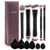 MAANGE 12Pcs Set de Brochas Maquillaje, 5 Brochas para Maquillaje
