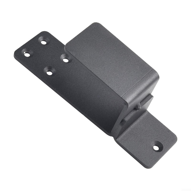 Protective Steel Door Brackets Compatible with Any Width Door (Black)