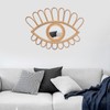 Rattan Eye Wall Mirror Hand Woven Innovative Art Dressing Makeup