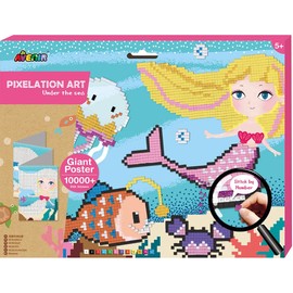 AVENIR 6301597 Pixelation Art Under The Sea, Multi-Colour