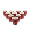 Festive Themed Red Snowflake Paper Party Cups Pack of 100