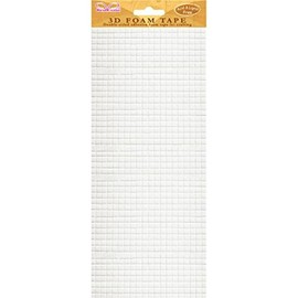 Cinta adhesiva de espuma 3D cuadrados pequeños, 1 hoja de 940 cuadrados