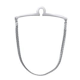 Yoursfs Chain Tie Clip, Set of 2, Men's, Gold, Silver, Simple, Necktie, Chain, Tie Chain, No Gemstone