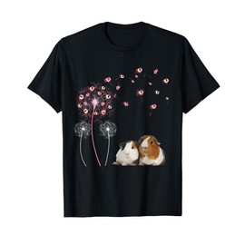 Dandelion Guinea Pig Cute Guinea Pig Floral Dandelion Spread T-Shirt