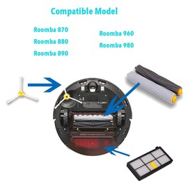 10 pack HEPA Filter filters For Roomba 800 900 series 860 870 871 880 960 980 Vacuum Cleaning Robots