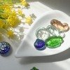VIOCIWUO Glass Pebbles for Decorative 1LB, Flat Marbles Glass Beads