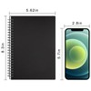 Surard A5 Small Spiral Notebook, 1 Set Black Spiral Notebook