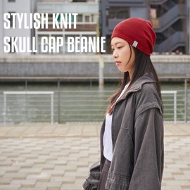 CHARM Running Sports Caps for Men & Women, Stretchy, Lightweight, Sweat-Wicking Workout Skully Beanie Cooling Hat Liner Mix Navy