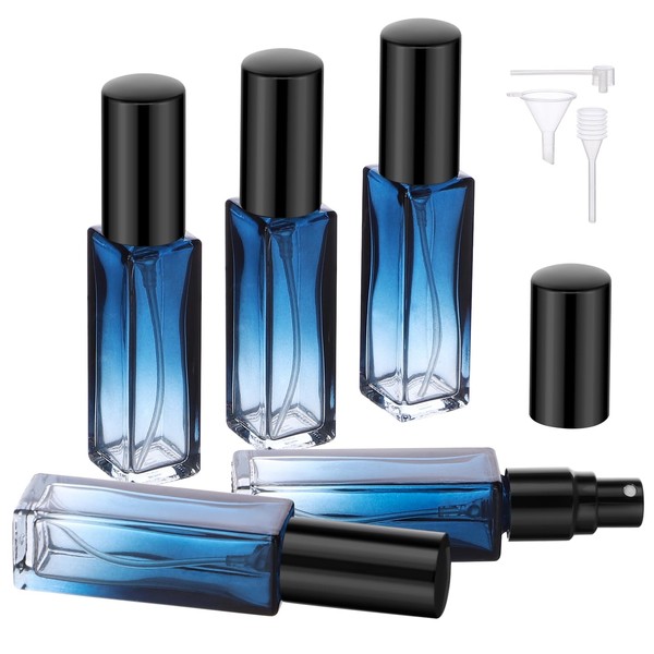 Segbeauty 10ML Perfume Travel Refillable, 5 Pack Mini Glass Spray