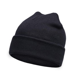 LINKPEACE Knit Beanie for Men Women, Slouchy Beanie Hats Winter Knit Caps Soft Ski Hat Unisex (CA/US, Alpha, One Size, Black)