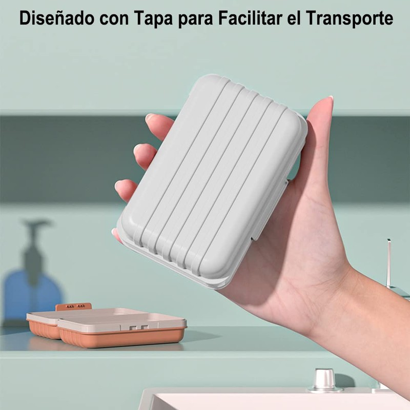 HAKUKU Jabón de Viaje, Bandeja de Jabón de Baño Portátil