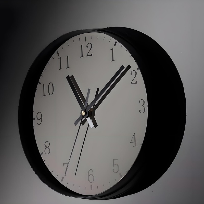 ZZHXSM 14-Piece Black Clock Hand Set, Silent Movement, Aluminum Replacement
