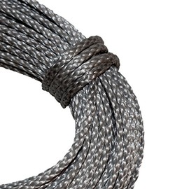 Samson Amsteel Blue Rope 1/4" Strong Dyneema Fiber, 8600 lb Tensile Strength, Torque Free, Low Stretch, 12 Strand, Easy to Splice, Wire Replacement and More (1/4" x 50', Silver)