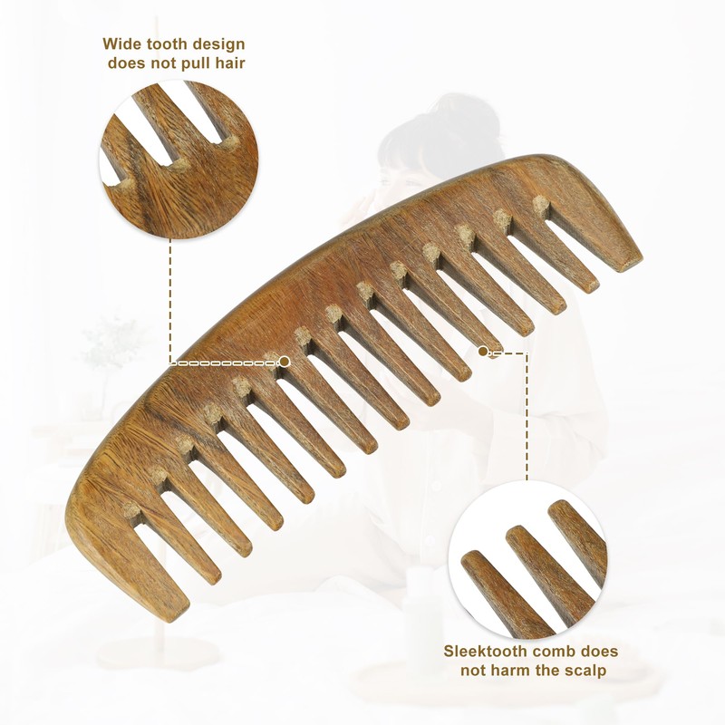 VOCOSTE Wide Comb Hair Comb Coarse Comb Comb Wood For