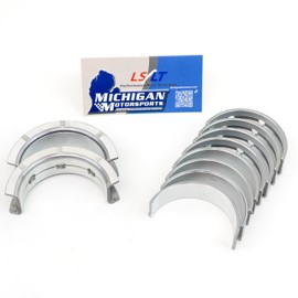 Michigan Motorsports LS Main Crank Bearings - Standard Size SI-Series - Fits 4.8L 5.3L 5.7L 6.0L 6.2L LS Engines - LS1 LS2 LQ4 LQ9 LS3 L92 L94 L76 L77 LY6 L96 - Stock & Performance Applications