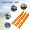 Tuperoymse 6Pcs Snow and Sand Tent Stakes Pegs Aluminum Alloy