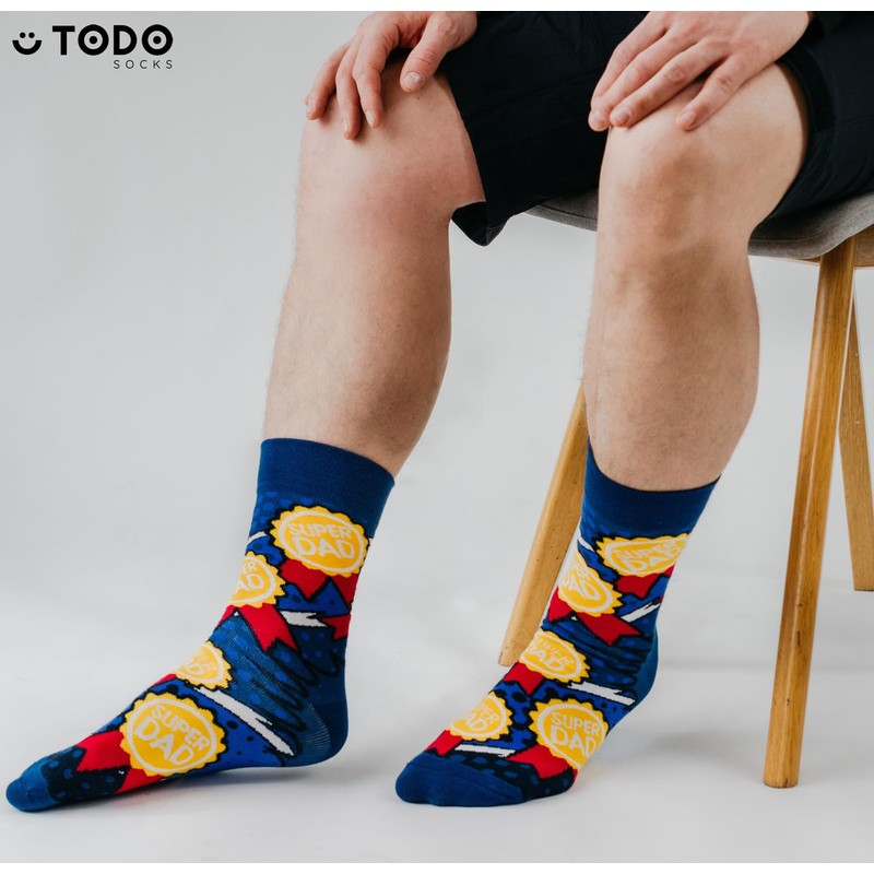 TODO Colours Socks Funny with Motif for Men and Women