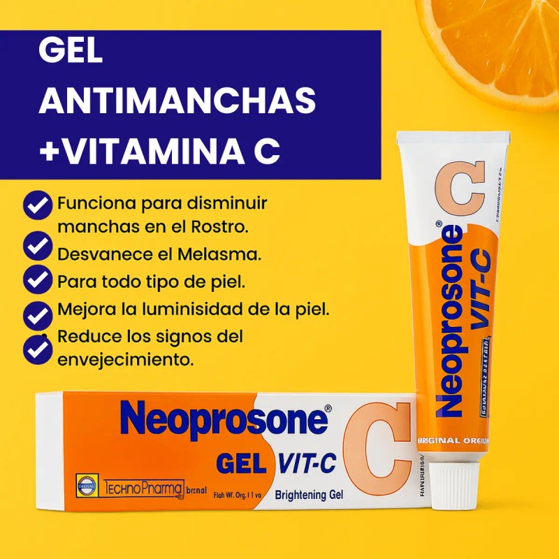 Neoprosone Gel Facial Vitamina Arbutina Iluminador Intensivo Despigmentante Quita Melasma