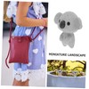 Totority Cute Miniature Koala Bear Figurines Resin Animals Keychain Set