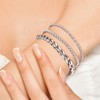 Stainless Steel Chain Bracelet Set, 12 Pieces, 21 cm Length,