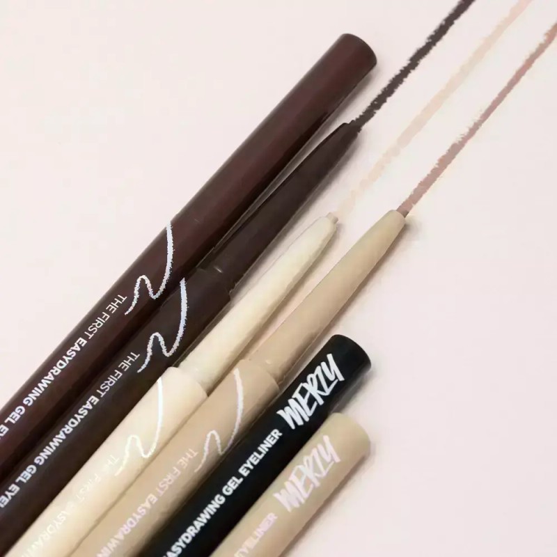 Mujii [2SET][머지] 더 퍼스트 이지드로잉 젤 아이라이너 [EG3.마룬{MZ00096}] [2SET][Merzy] The