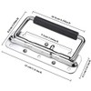 Guanici Pack of 2 Box Handles, Folding Handle, Stainless Steel,