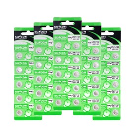 LR41 Alkaline Button Cell 10 Pack x 5 Sheets (50 Total)