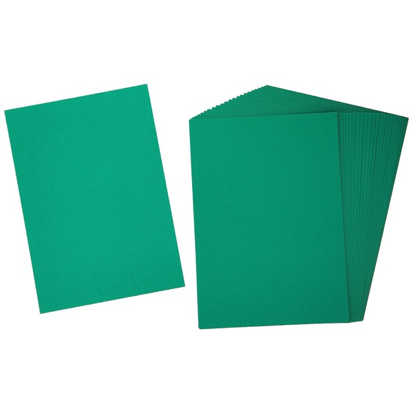 Clairefontaine 97479C Paquet Papier Maya - 25 Feuilles Papier Dessin Lisse Vert Antique - A4 21x29,7 cm 270g - Idéal pour le Dessin et les Activités Créatives