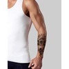 Temporary Wolf Tattoo Animal Tattoo Arm Tattoo XQB088x2 2 Sheets